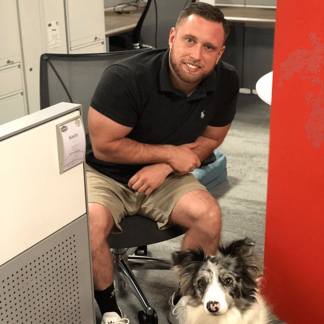 Man with dog